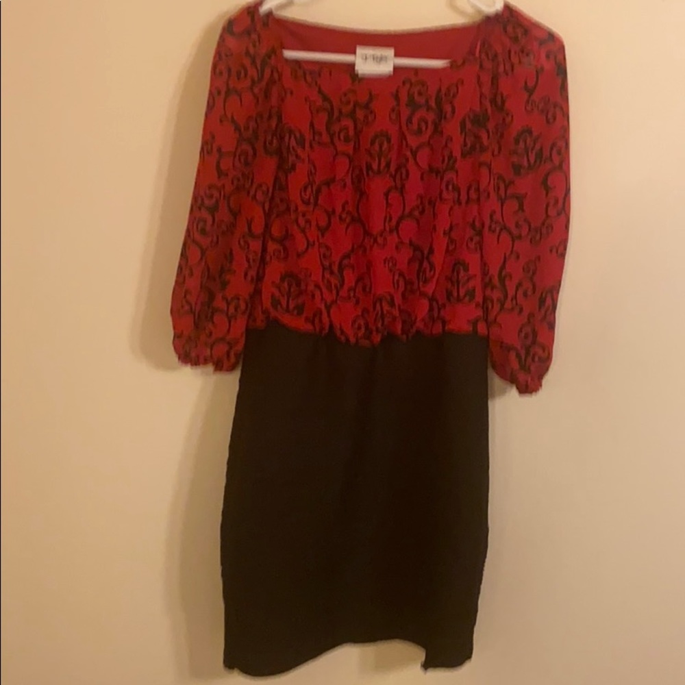 Jrs 8 J. Taylor special occasion Dress black and red